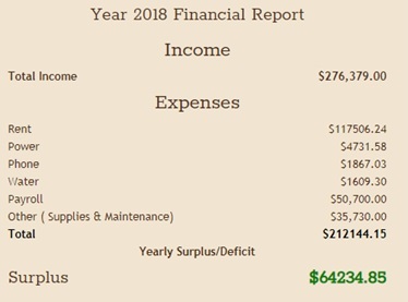 financial report 2018